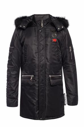 Logo-embroidered coat, zdjęcie 1 Logo-embroidered coat od Philipp Plein